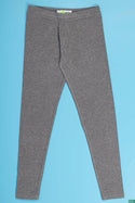 Girl's full length soft comfortable light weighted leggings in Deep Ash.