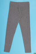 Girl's full length soft comfortable light weighted leggings in Deep Ash.