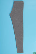Girl's full length soft comfortable light weighted leggings in Deep Ash.