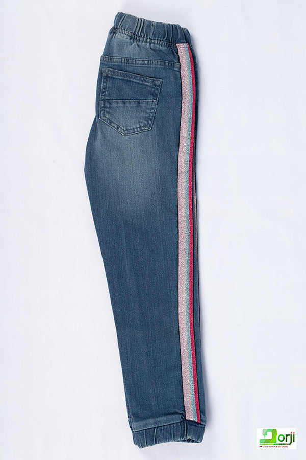 Girl's loose fit comfortable Denim Trousers.
