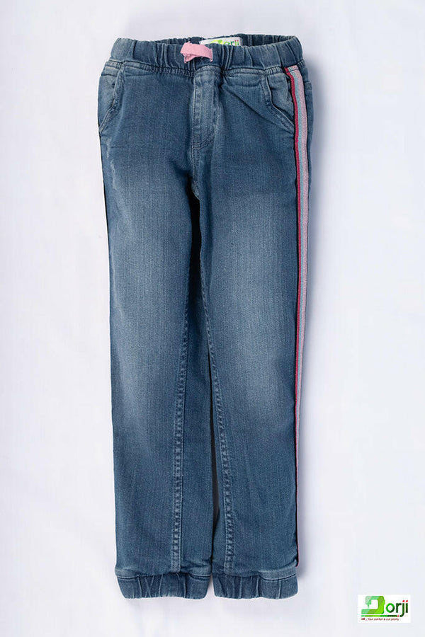 Girl's loose fit comfortable Denim Trousers.