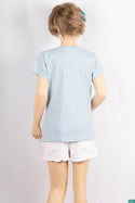 Sky Blue T-Shirts for Girls