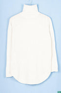 Ladies full sleeve high neck casual fit sweater.