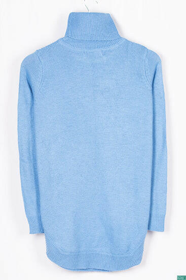 Ladies full sleeve high neck casual fit sweater.