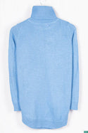 Ladies full sleeve high neck casual fit sweater.