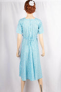 Ladies square neck with half sleeve frock dress.