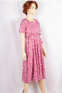 Ladies square neck with half sleeve frock dress.
