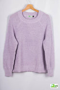 Ladies full sleeve round neck loose fit winter pullover.