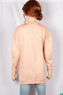 Ladies full sleeve V neck casual fit polka dot sweaters.