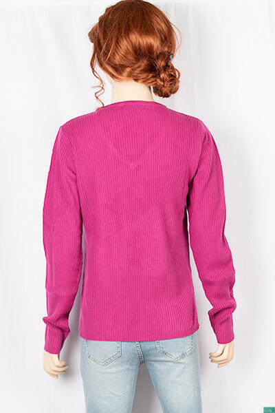 Ladies full sleeve casual fit v neck sweaters