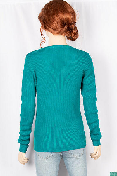 Ladies full sleeve casual fit v neck sweaters