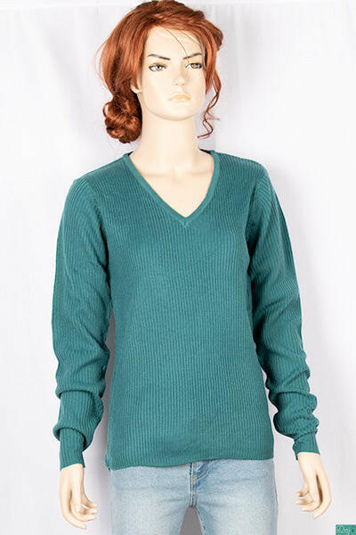 Ladies full sleeve casual fit v neck sweaters