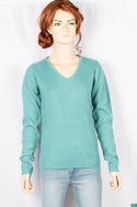 Ladies full sleeve casual fit v neck sweaters