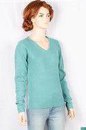 Ladies full sleeve casual fit v neck sweaters