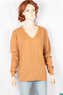 Ladies full sleeve casual fit v neck sweaters