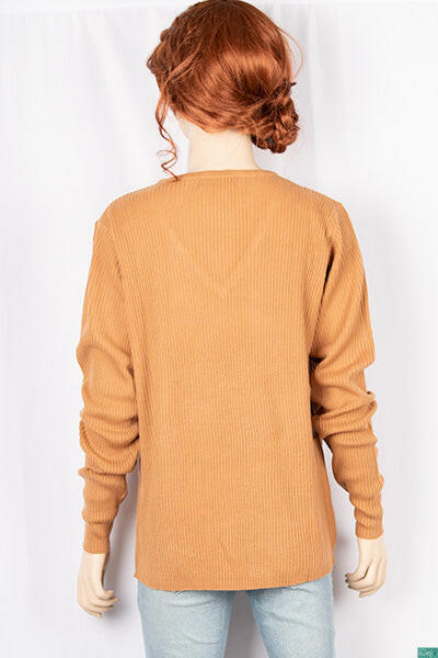 Ladies full sleeve casual fit v neck sweaters