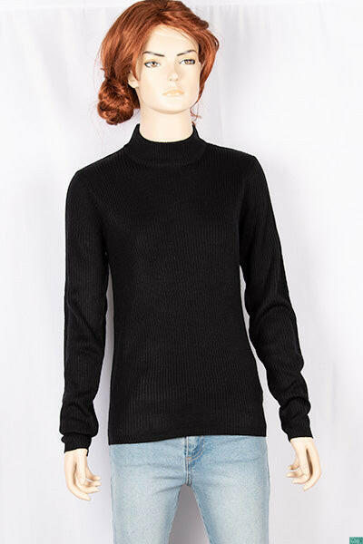 Ladies full sleeve casual fit round neck sweater.