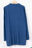 Ladies full sleeve casual fit round neck sweater.