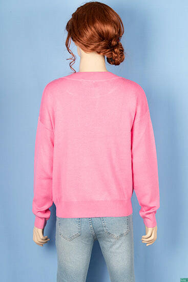 Ladies full sleeve crew neck Baggy style loose fit knitwear.