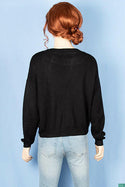 Ladies full sleeve crew neck Baggy style loose fit knitwear.