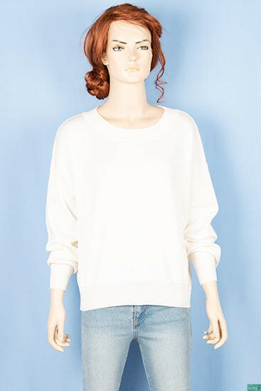 Ladies full sleeve crew neck Baggy style loose fit knitwear.