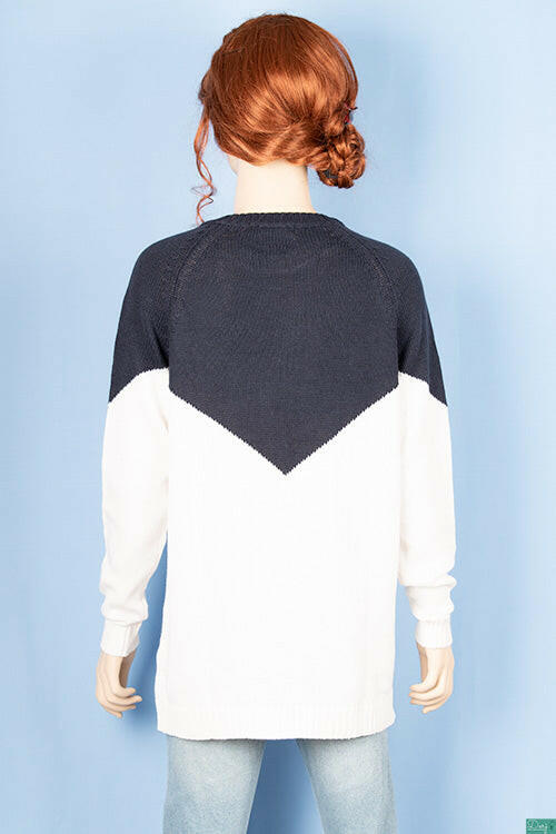 Ladies full sleeve round neck Loose fit knitwear.