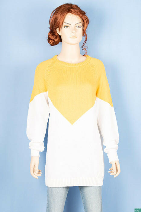Ladies full sleeve round neck Loose fit knitwear.