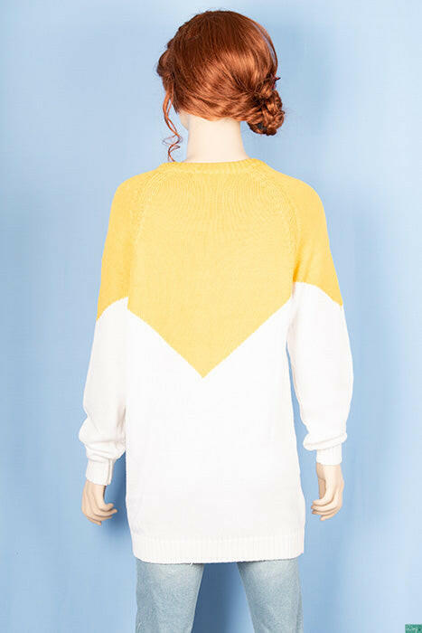 Ladies full sleeve round neck Loose fit knitwear.
