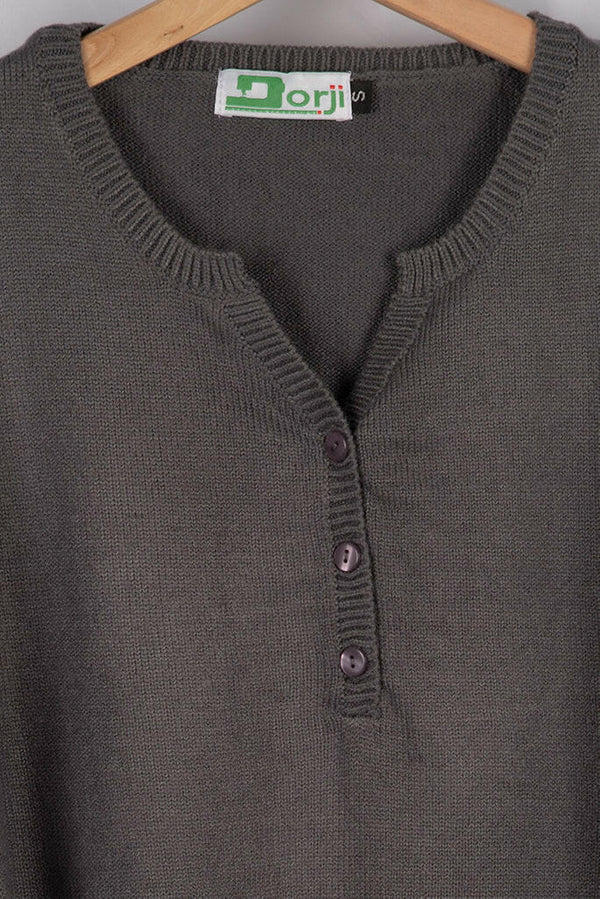 Ladies full sleeve Casual fit Knitwear in Baby Pink and Grey colours.