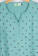 Ladies Full sleeve Casual fit Black Polka Dot Knitwear