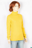 Ladies full sleeve high neck casual fit sweater.