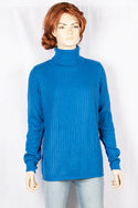 Ladies full sleeve high neck casual fit sweater.