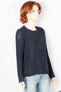 Ladies full sleeve casual fit round neck soft chunky sweater.