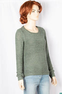 Ladies full sleeve casual fit round neck soft chunky sweater.