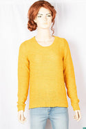 Ladies full sleeve casual fit round neck soft chunky sweater.