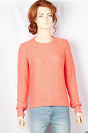 Ladies full sleeve casual fit round neck soft chunky sweater.