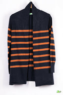 Ladies Casual fit long Drape front cardigan