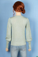 Ladies baggy full sleeve round neck Casual fit glittery light knitwear