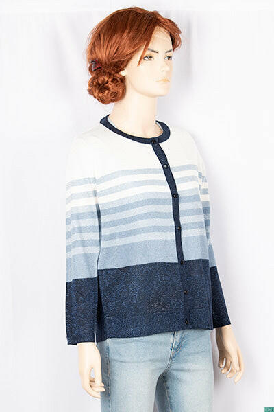 Ladies round neck full sleeve soft light Cardigan.