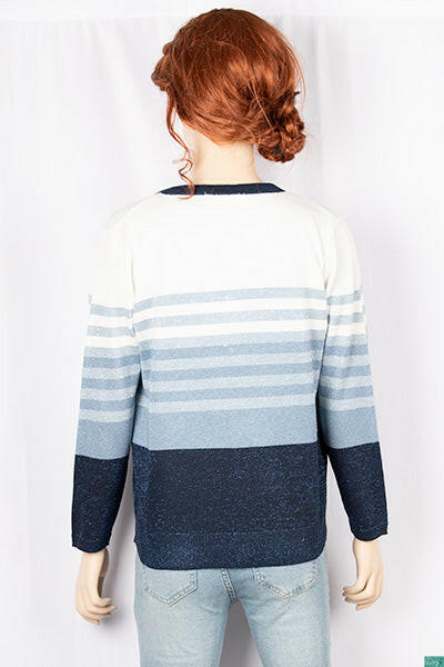 Ladies round neck full sleeve soft light Cardigan.