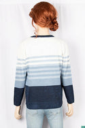 Ladies round neck full sleeve soft light Cardigan.