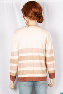 Ladies round neck full sleeve soft light Cardigan.