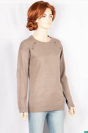 Ladies full sleeve round neck Casual fit long sweater.
