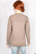 Ladies full sleeve round neck Casual fit long sweater.
