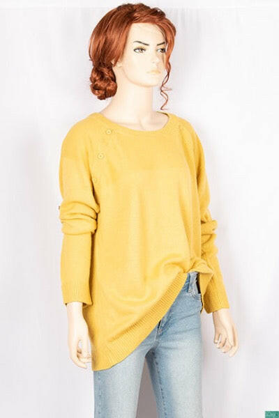 Ladies full sleeve round neck Casual fit long sweater.