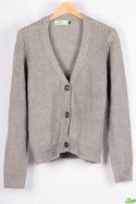 Ladies loose fit full sleeve V neck cardigan