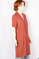 Ladies Casual fit long Drape cardigan.