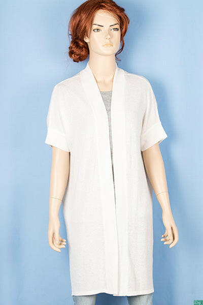 Ladies Casual fit long Drape cardigan.