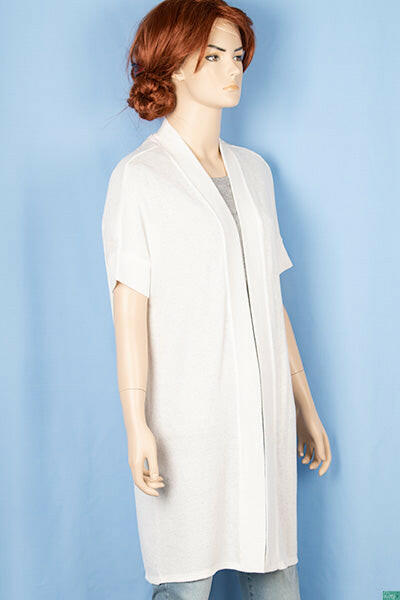 Ladies Casual fit long Drape cardigan.