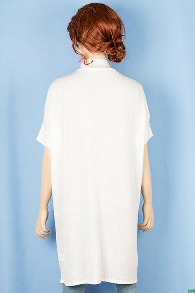 Ladies Casual fit long Drape cardigan.